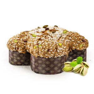 Colomba al pistacchio al profumo di limone e vaniglia